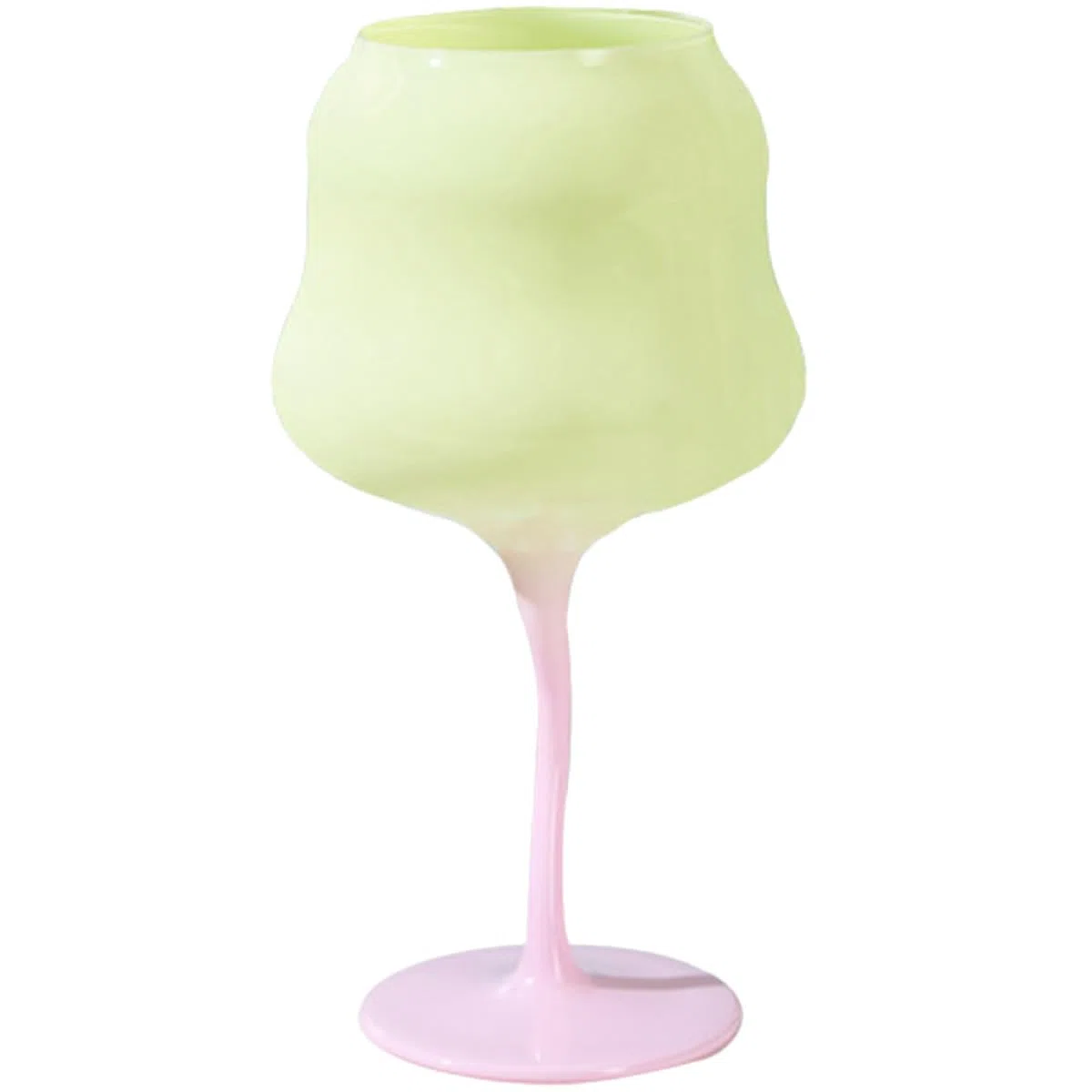 Luxshiny Bicchiere da Vino Creativo in Cristallo Leggero Superficie Liscia, Design Unico e Stile Elegante per Feste e Decorazioni Casalinghe