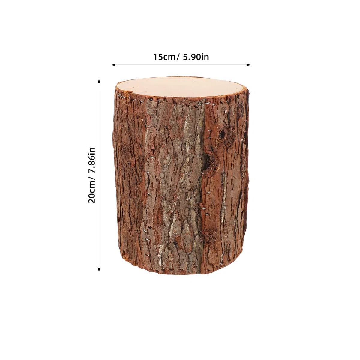 Abaodam Supporto per Ceppo d'Albero in Legno Naturale, Porta Tealight Rustico per Centrotavola Natalizi e Decorazioni per Feste Invernali
