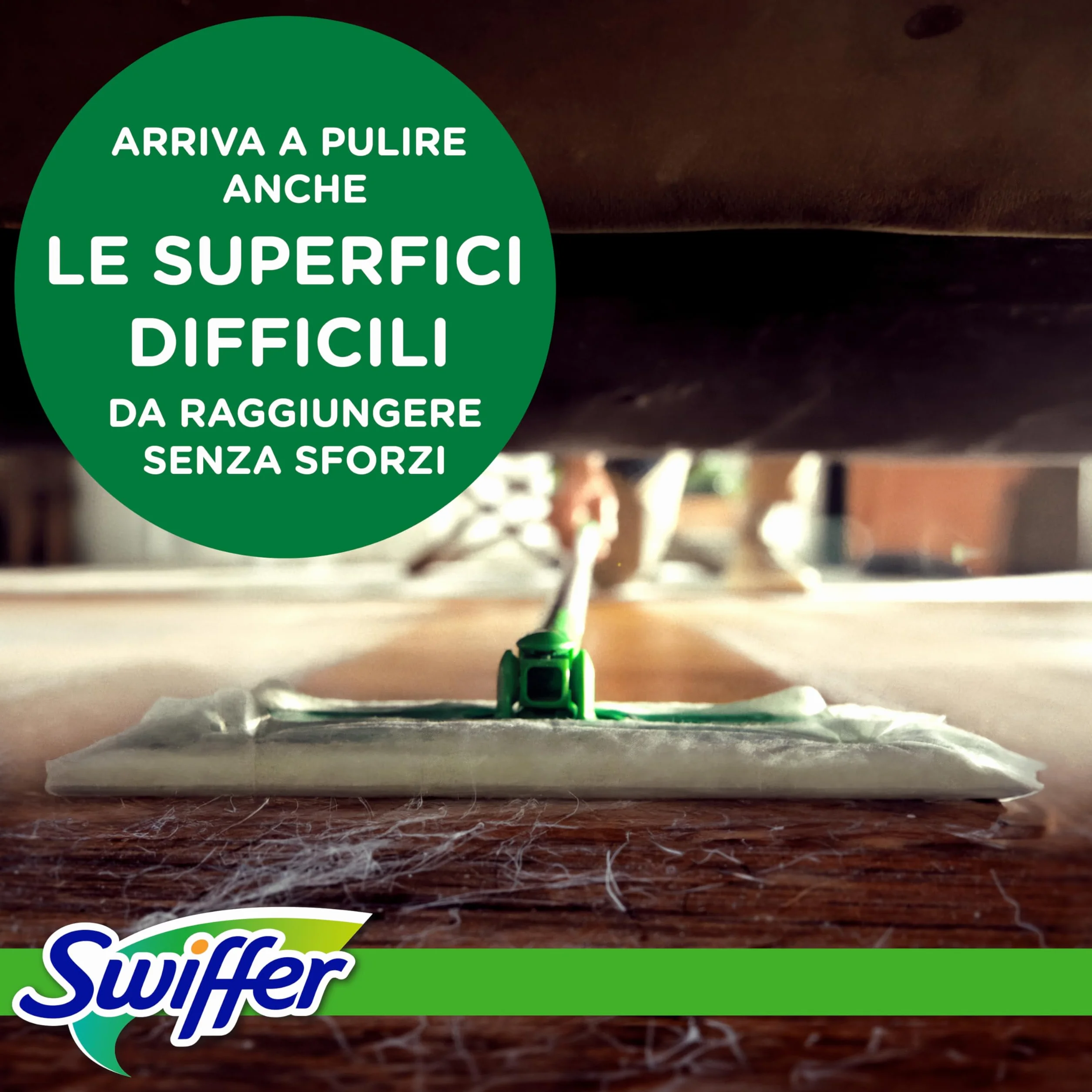 Swiffer Dry Ricariche Catturapolvere Per Scopa 216 Pezzi, Per Catturare E Intrappolare 3 Volte Più Polvere, Sporco E Peli Di Una Scopa Tradizionale, Con Profumo Ambi Pur, Raggiunge