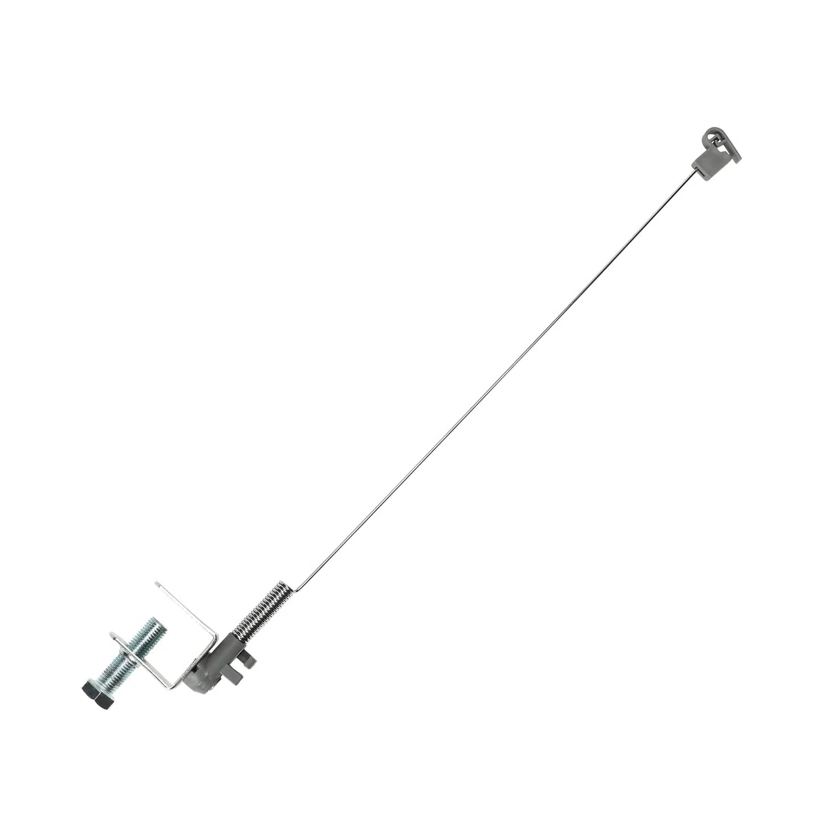 Household Essentials 175 Minder del Cavo in Ferro Verniciato a Polvere, Argento, Altezza 45,7 cm