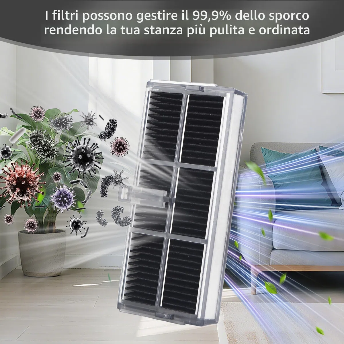 Accessori per Dreame L10s Pro Ultra Heat/L10s Ultra Gen 2/X30 Ultra/Mova E30 Ultra,Include 6 Asciugamani, 6 Spazzole Laterali, 6 Sacchetti a Vuoto, 4 Filtri, 1 Spazzola Principale, 1 Spazzola Piccola