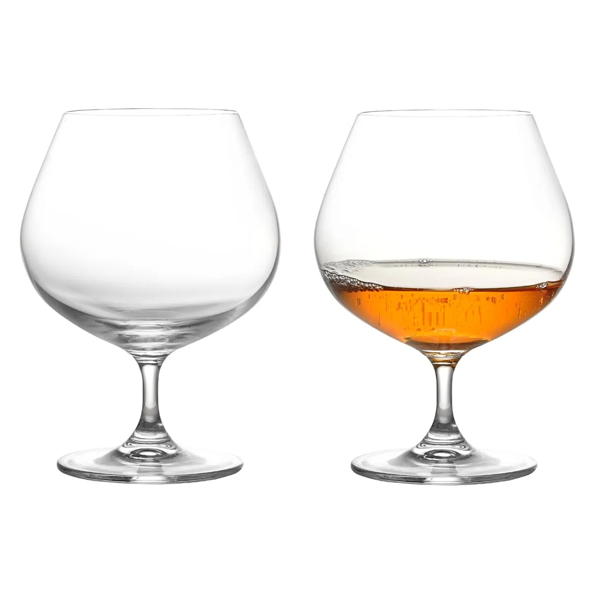 GLASKEY 650 ML Grande Brandy Snifter Set di 2 bicchieri, Bicchieri di Cristallo per Cognac, Brandy, Whisky, Lavabile in Lavastoviglie,Perfetto per la casa,Ristoranti e feste