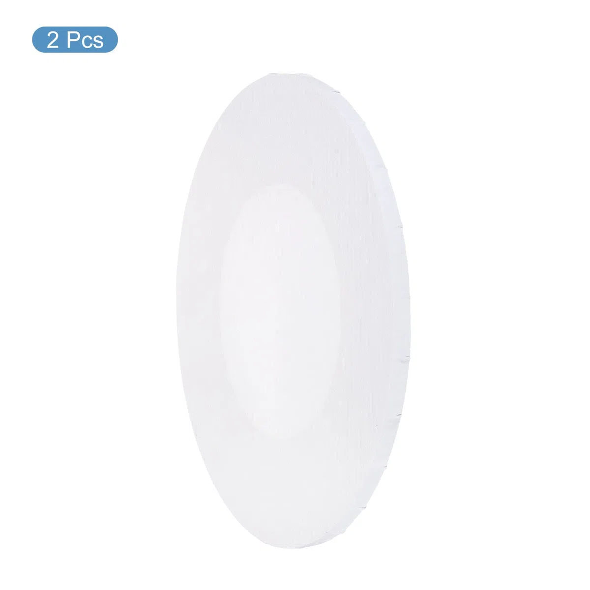 PATIKIL Pittura Tela Pannelli, 2pz 8x12" Ovale Legno Cornice Bianco Arte Tavola Pannelli per Acrilico, Olio, Tempera Pittura, Bianco