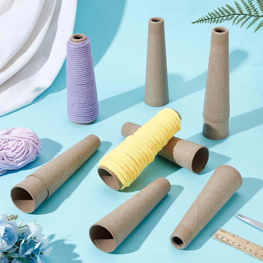 PH PandaHall 10 pz Tubo di Avvolgimento In Lana Tubo di Avvolgimento In Palla di Filato Tubo di Avvolgimento In Filato Tubo di Stoccaggio In Tessuto Tubo Fai Da Te per Cucire, 17.6x5cm