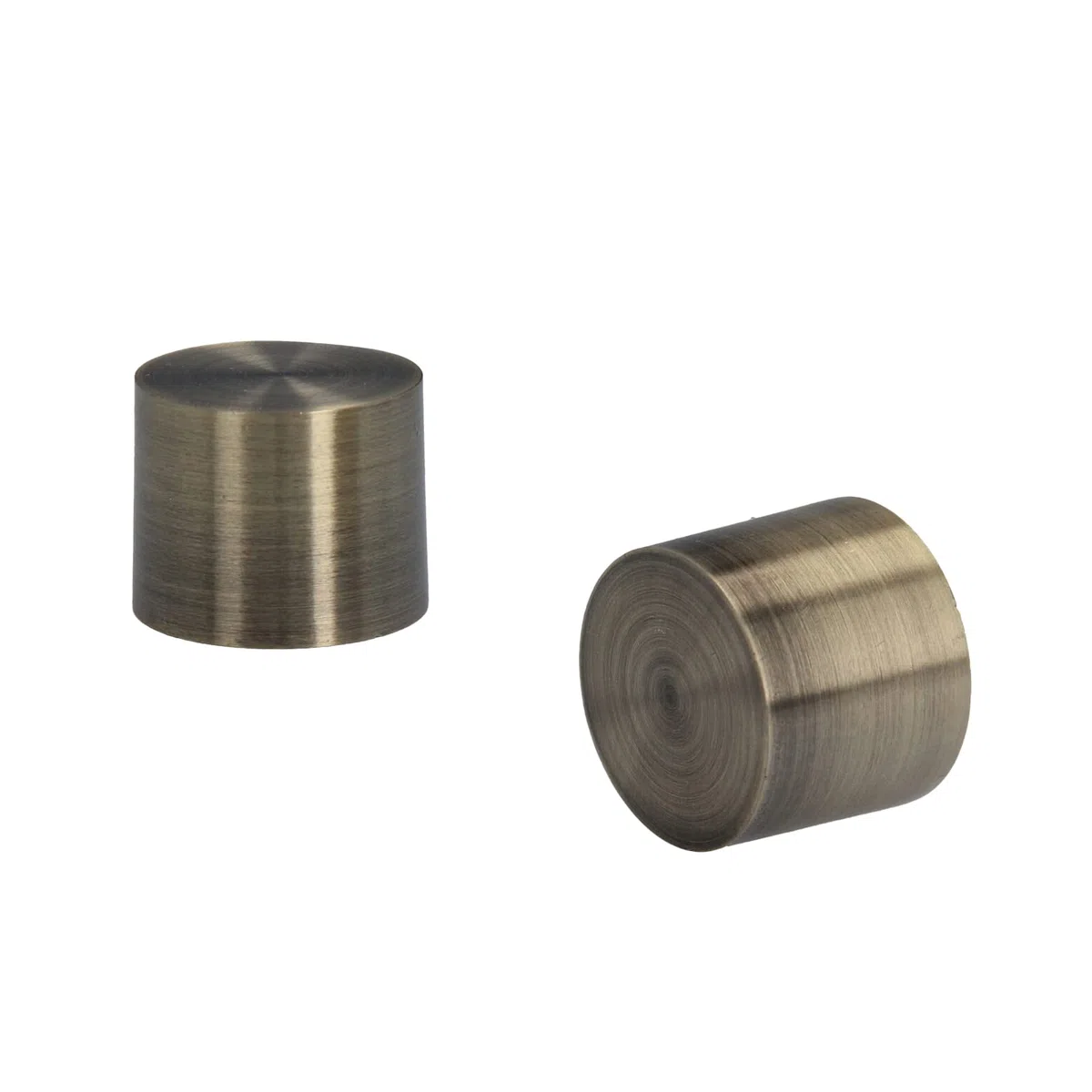 Kit Bastone per Tende in metallo 25mm Ottone Antico Montaggio a Soffitto 160 cm Zoya