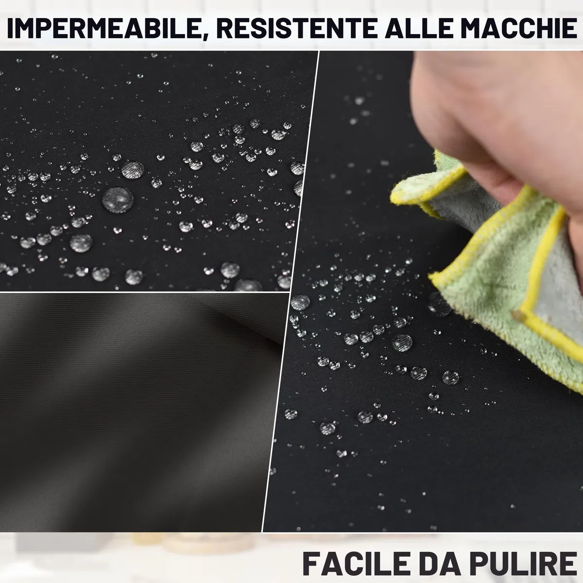 6 Pezzi Grembiuli, Mezzo Grembiuli da Cucina con 3 Tasche, Impermeabile Chef Grembiule per Uomini Donne, Grembiule Corto Cameriera Cameriere, Grembiule per Bistrot, Bar, Ristorante