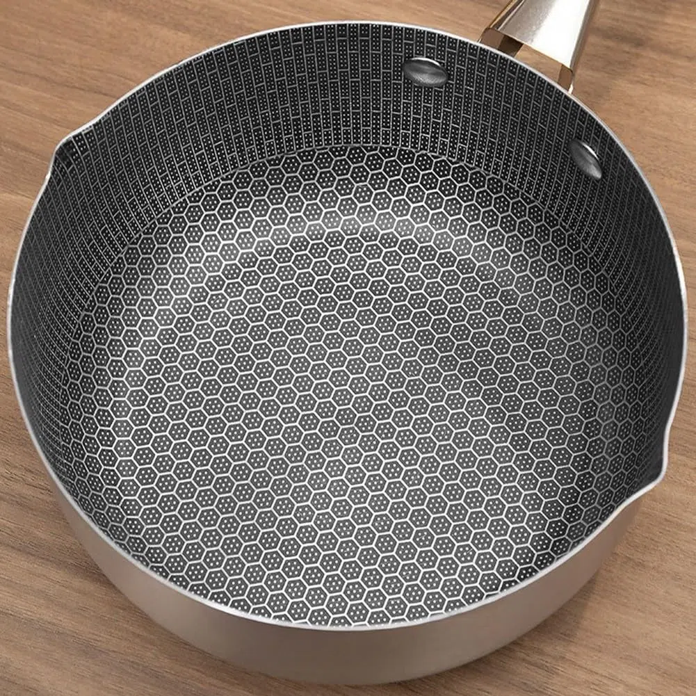Padella in acciaio inox ispessito per chef casalinghi, strumento essenziale per cucinare tutti i giorni