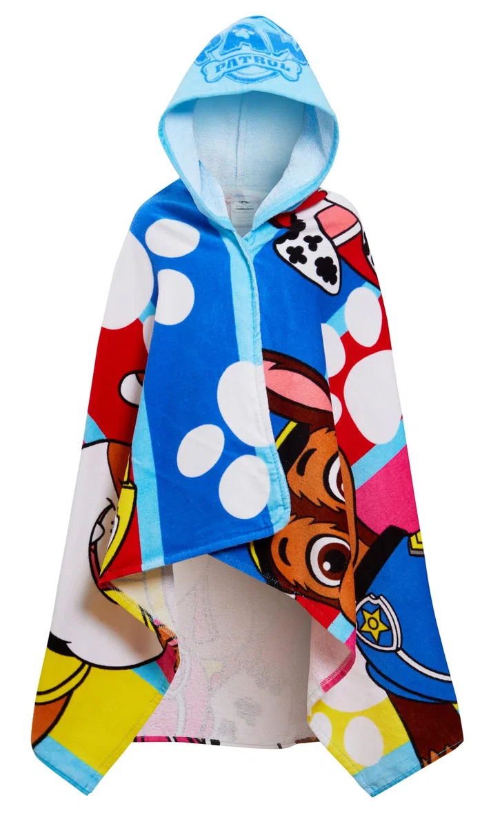 Paw Patrol Asciugamano con cappuccio 100 percento cotone Skye Chase Poncho Asciugamano da spiaggia bambini Asciugamano da bagno ragazzi Asciugamano nuoto ragazze Accappatoio per cambiarsi