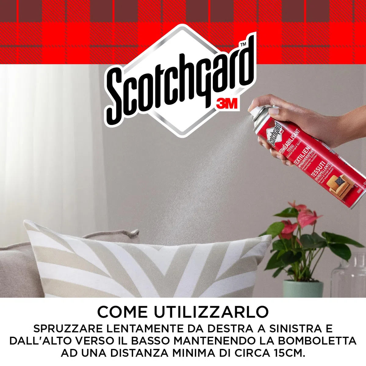 Scotchgard Spray Idrorepellente per Tessuti, 2x400 ml - Ottimo per Tappezzeria, Divani, Cuscini, Tovaglie e Abbigliamento