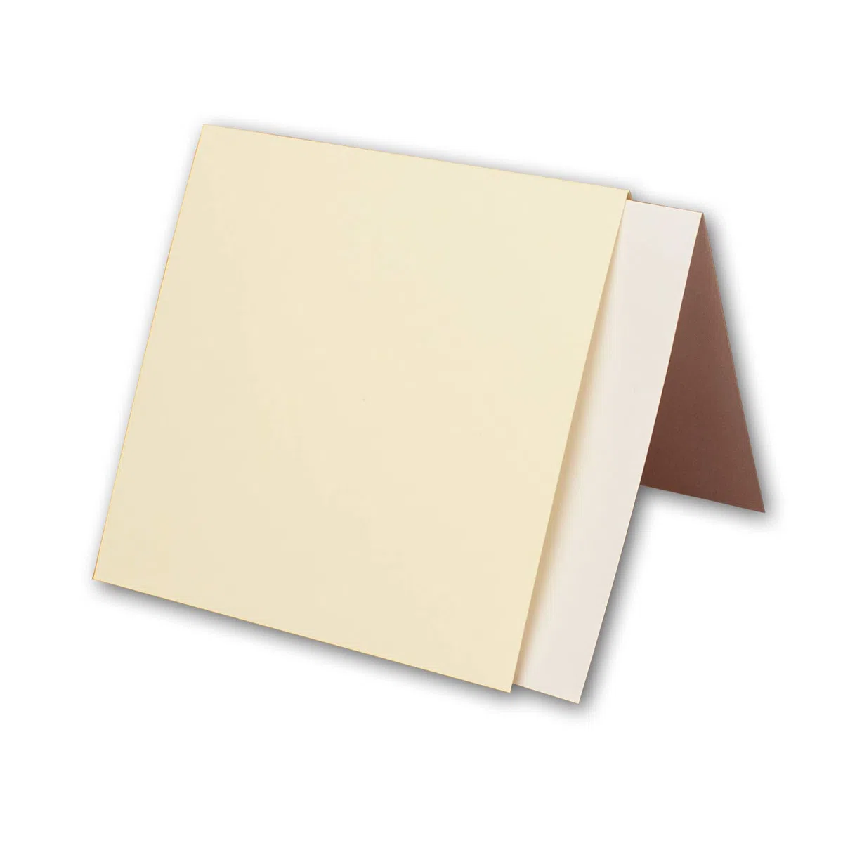 Set di 75 biglietti quadrati con buste e fogli da inserire, 13,5 x 13,5 cm, colore crema/avorio, inviti quadrati bianchi per matrimoni e feste