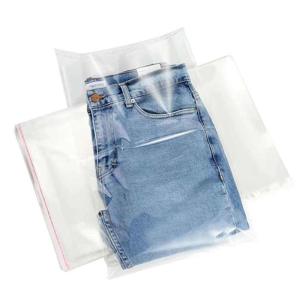 MGE - 100 Sacchetti in Plastica Trasparente 35x45 cm, Buste Trasparenti in Cellofano - Sacchetti Richiudibili con Chiusura Ideali per Regalo, Caramelle, Biscotti