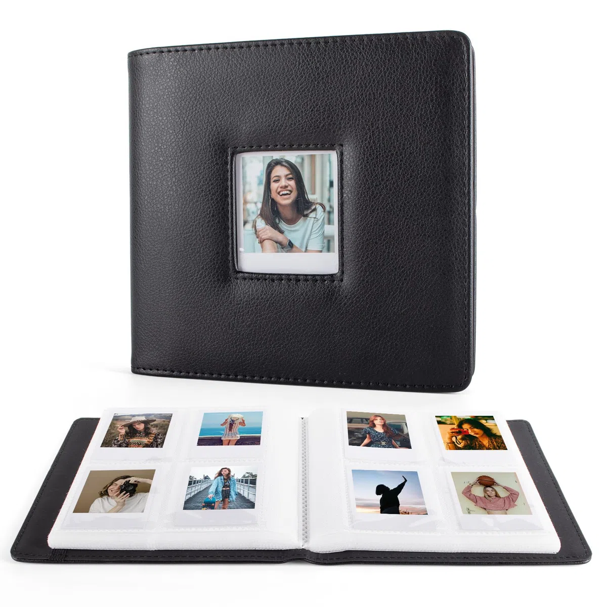 MUZIRI KINOKOO Album fotografico con 288 tasche per fotocamera istantanea Polaroid GO, album di grande capacità in pelle sintetica per fotocamera Polaroid Go, 6,2 x 5,3 cm, album fotografico souvenir