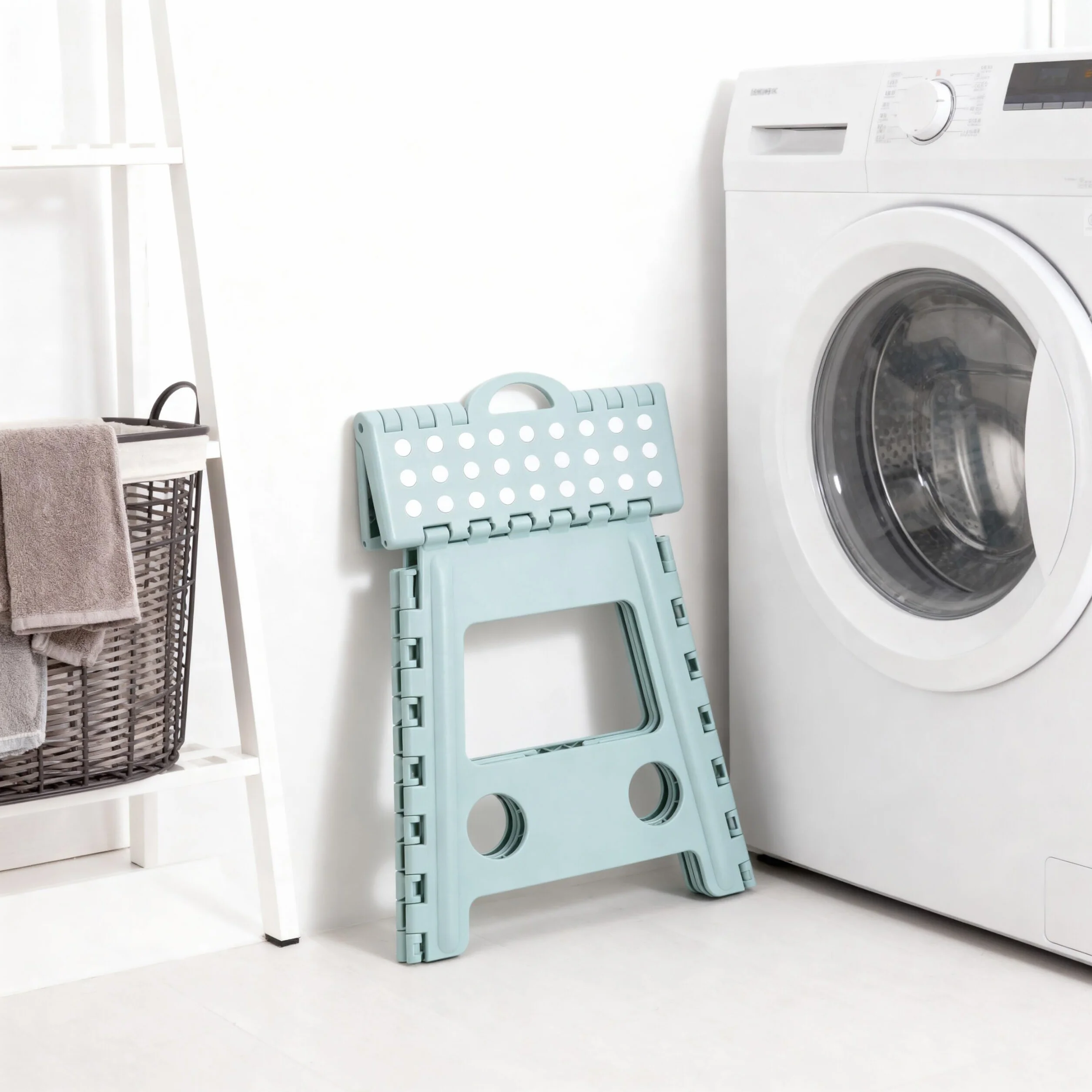 Relaxdays Sgabello Pieghevole XL Trasportabile da Bagno o Campeggio, 150 kg, Altezza 39 cm, Dimensioni 39x39x32 cm
