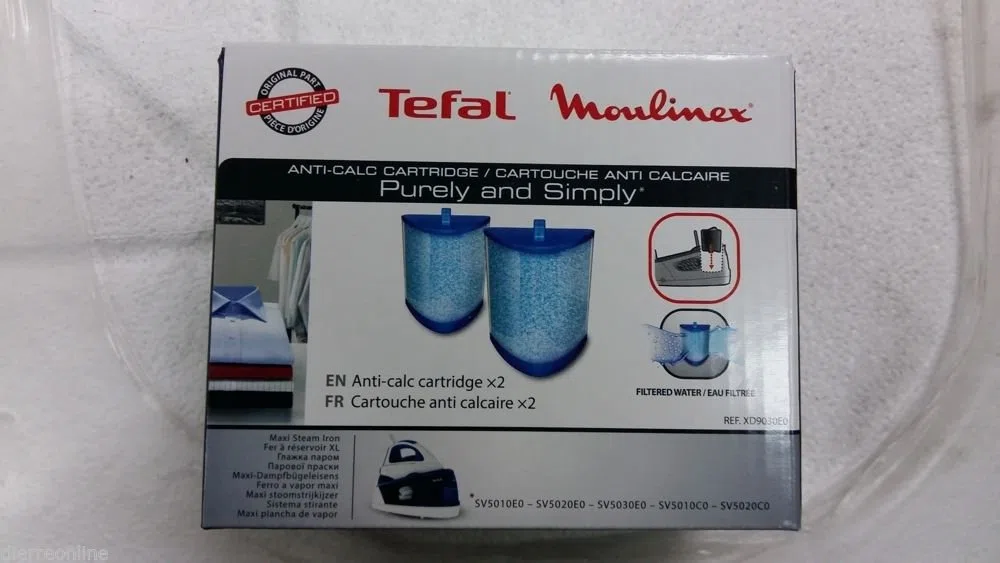 TEFAL MOULINEX FILTRO ACQUA ANTICALCARE FERRO DA STIRO SV5010 SV5020 SV5030 RICAMBIO ORIGINALE XD9030E0