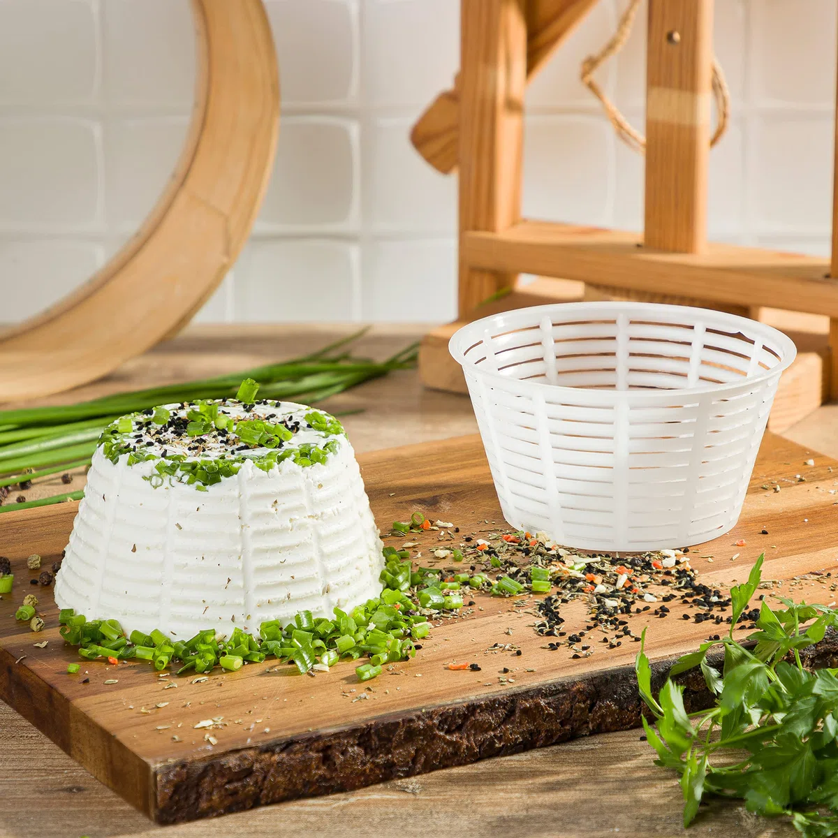 AlcoFermBrew Set di 19 Fuscelle per Formaggio - Forma plastica per formaggio - Kit stampi per formaggio freschi