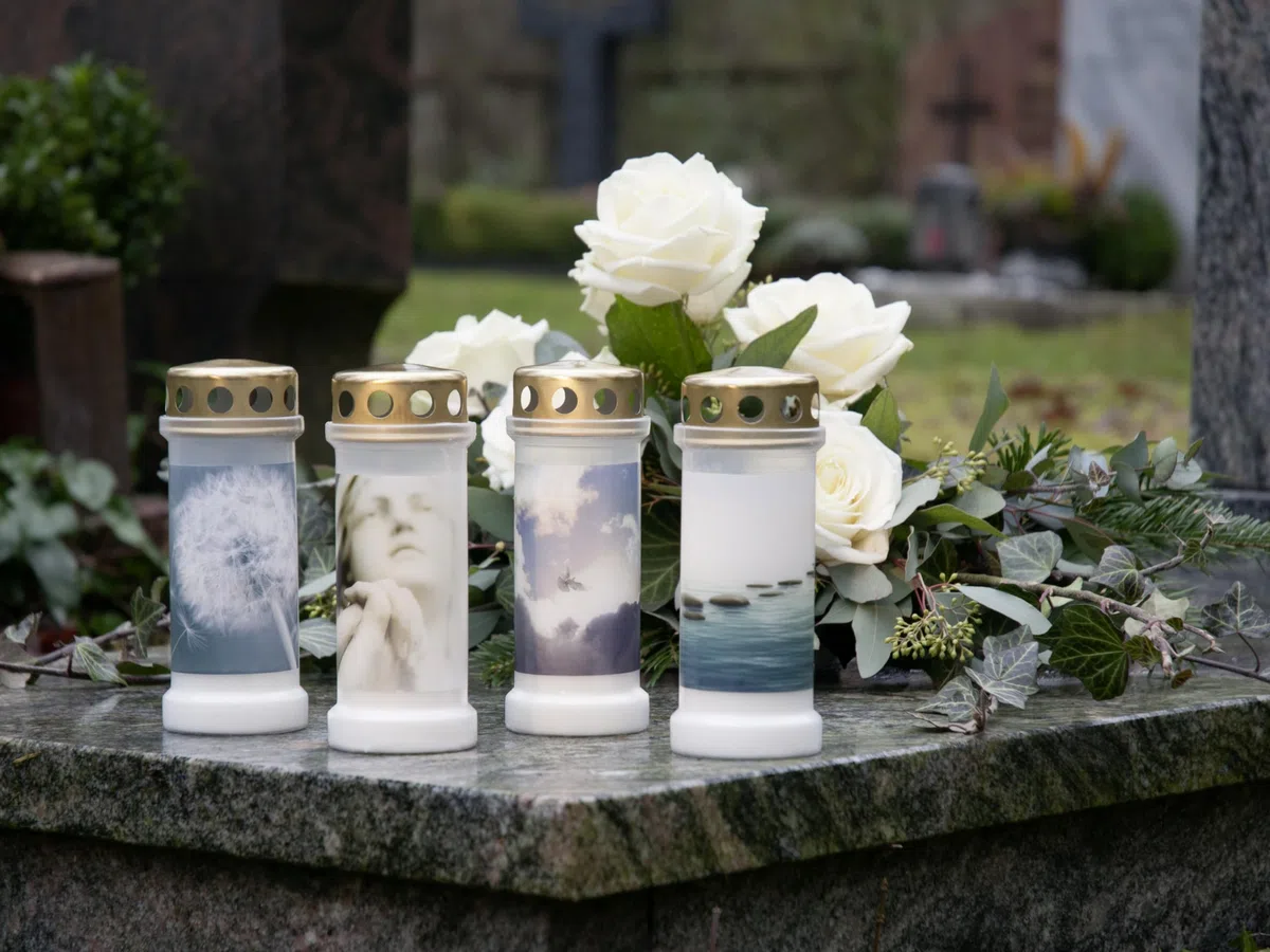Bolsius Lumino Funerale – Bianco – 6 Pezzi – Lunghezza Durata 168 Ore – Candela Funebre & Memoriale – Con Motivo – Campi – Senza Olio di Palma – Nr. 7