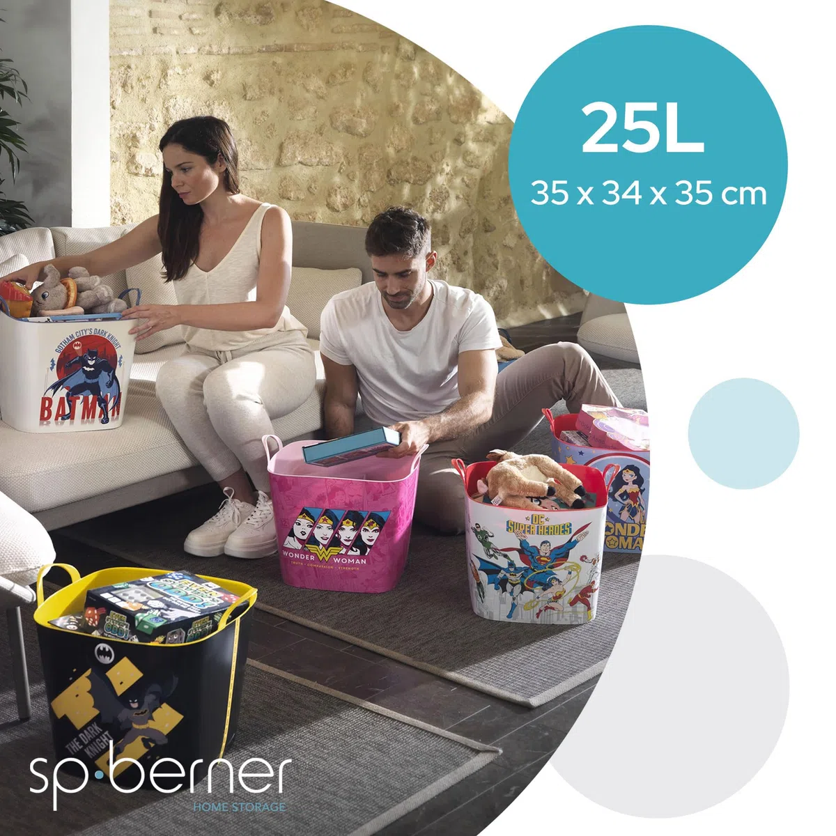 Life Story Basket 25l IML Wonder Woman Stars (Warner)