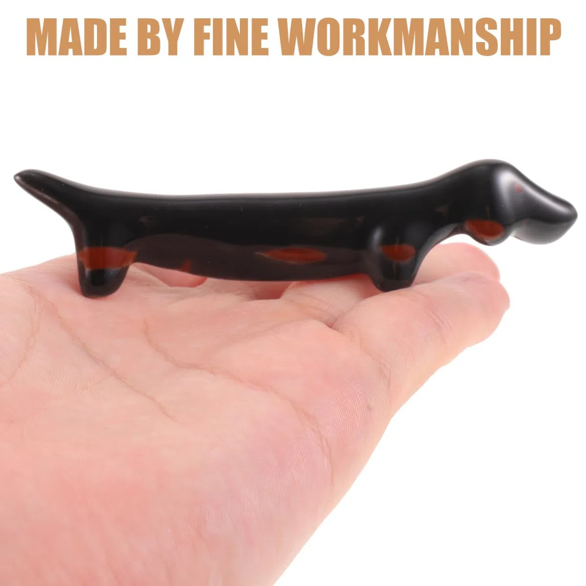 UPKOCH Supporto per Bacchette in Ceramica 4 Pezzi Forma Bassotto Poggia Bacchette da Tavolo Facile da Pulire Accessorio per La Cucina Decorazione Pratica