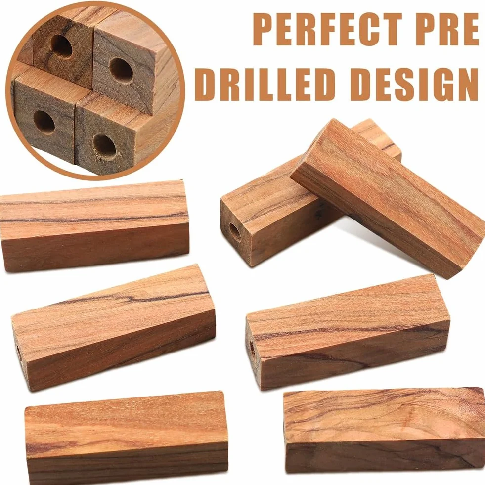 Kit di Tornitura di Penna a Legno da Legno, 20 Pennelli Bianchi in Legno da 7 mm per Artigianato fai da te e Produzione di Penna