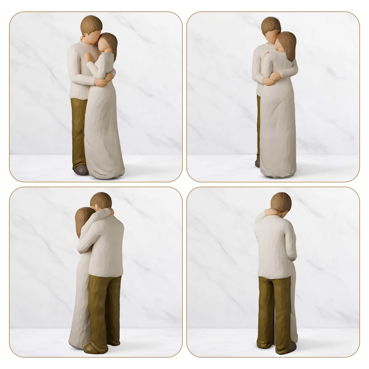 Statuetta di coppia, statuetta d'amore, regalo per matrimonio, coppia romantica, ottimo regalo per anniversario, San Valentino, compleanno