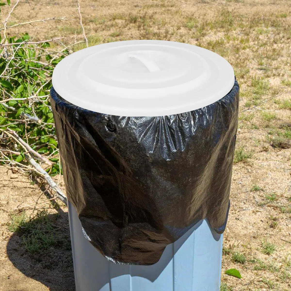 Coperchio Sostitutivo Bidone Spazzatura 40 CM ABS Bianco Copertura Ermetica per Contenitori Rifiuti Esterni e Interni Coperchio di Ricambio per Contenitori Giardino e