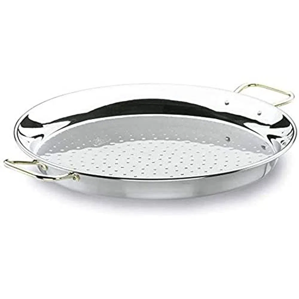 Lacor 60134- Padella per paella valenciana inox 34 cm