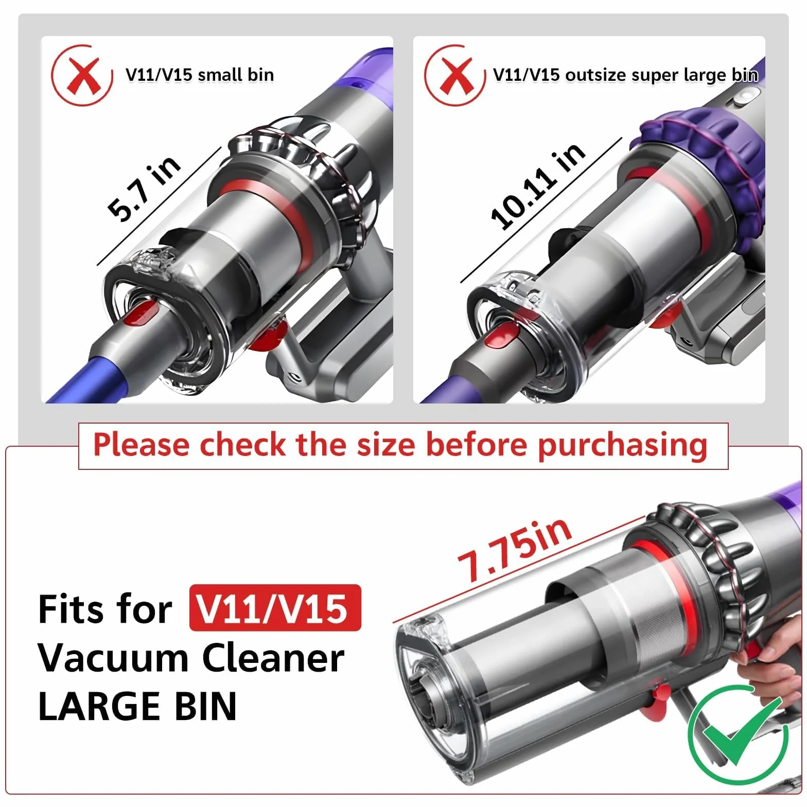 Ricambi per Dyson V11 V15 SV14 SV15 SV22, Accessori per Dyson V11 V15 SV14 SV15 SV22 Absolute