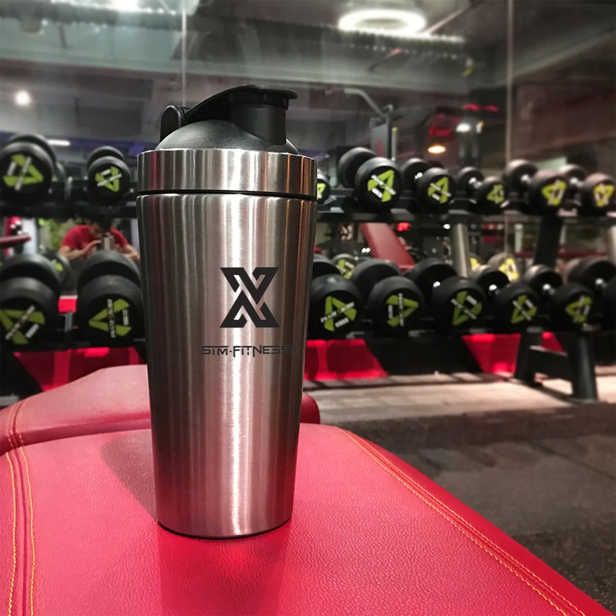 X SIM FITNESSX Sport Bottle Shaker Proteine per Sportivi Palestra in Acciaio da capacità 700ML