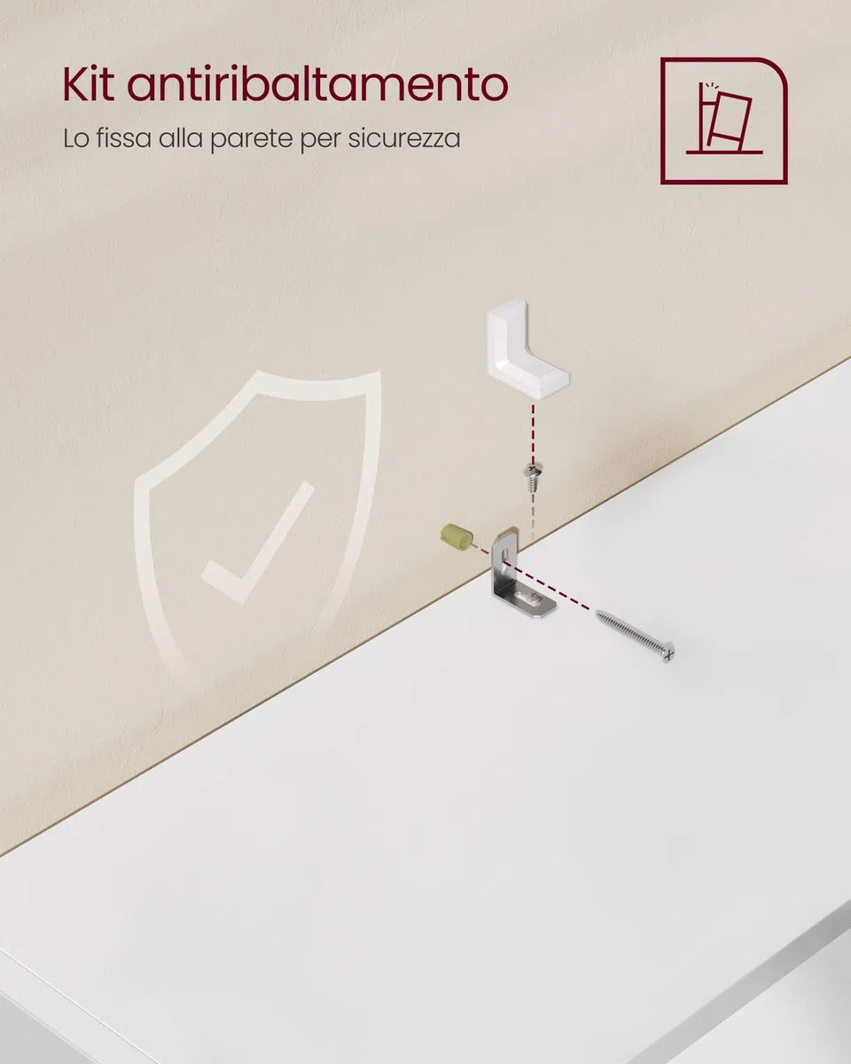 VASAGLE Scaffale a 6 Ripiani, Libreria, Scaffalatura Portaoggetti, Organizzatore con Scomparti, Ripiani Aperti e Regolabili, per Soggiorno, Ufficio, Camera da Letto, Bianco Nuvola LBC166T14
