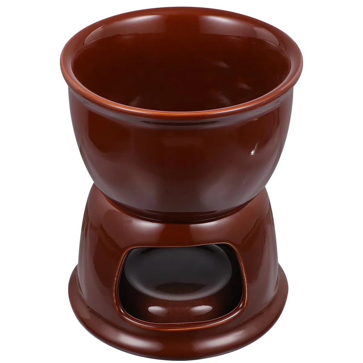 1set Fonduta Ceramica Per Cioccolato E Formaggio Pentola Scaldante Per Dessert Per Cucina E Feste Idea Creativa