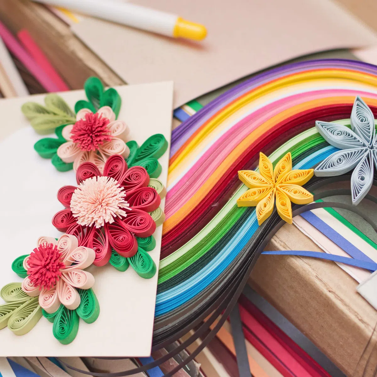 PATIKIL 600pz Strisce di Carta per Quilling 1/8"(3mm)39cm Carta per Quilling per Arte Fai-Da-Te Artigianato a Mano Natale Verde Scuro