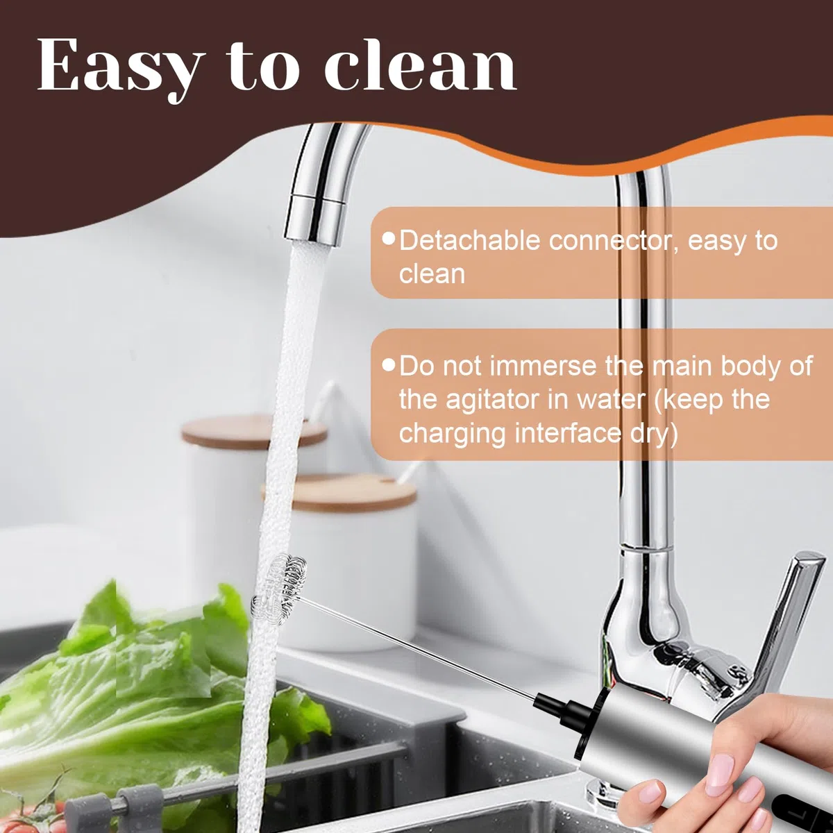 Montalatte Elettrico Cappuccino Portatile USB-C Ricaricabile in Acciaio Inox con 3 Velocità e 5 Fruste, Frullino per Latte, Caffè, Matcha, Panna, Uova