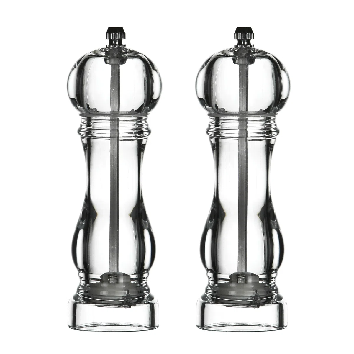 PREMIER Housewares 0508994 Set Macina Pepe e Sale Trasparente, Acrilico, 16.5 cm