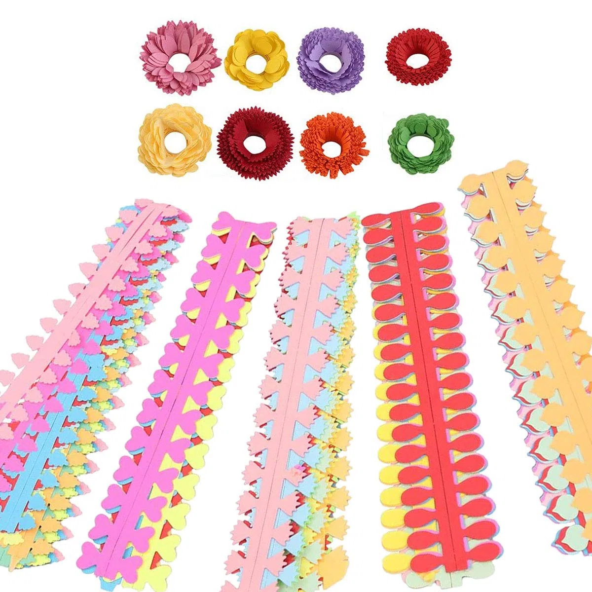 Woohome 143 Pz Carta Quilling Kit Quilling Carta Fiore 12 Stile Fiori di Carta Paper Quilling Craft Kit Quilling Strisce di Carta per Creazioni Artigianali, Scrapbooking
