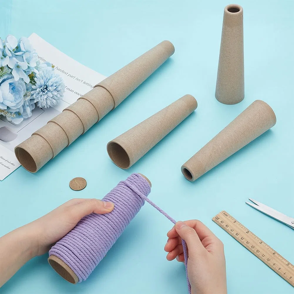 PH PandaHall 10 pz Tubo di Avvolgimento In Lana Tubo di Avvolgimento In Palla di Filato Tubo di Avvolgimento In Filato Tubo di Stoccaggio In Tessuto Tubo Fai Da Te per Cucire, 17.6x5cm
