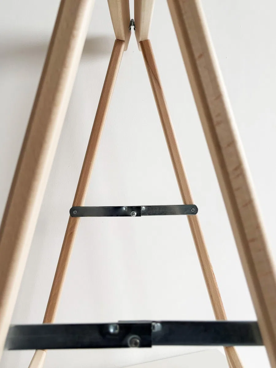 Del Fabbro Coppia Cavalletti da Lavoro Legno Faggio – Supporti Resistenti per Banco Lavoro e Fai da Te – Cavalletti Professionali (80x80 cm)