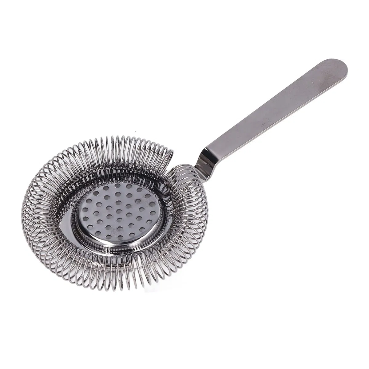Colino da Cocktail Professionale in Acciaio Inossidabile, Hawthorne Strainer per Bar, Filtro Ghiaccio con Molla Rimovibile - Placcato Nero