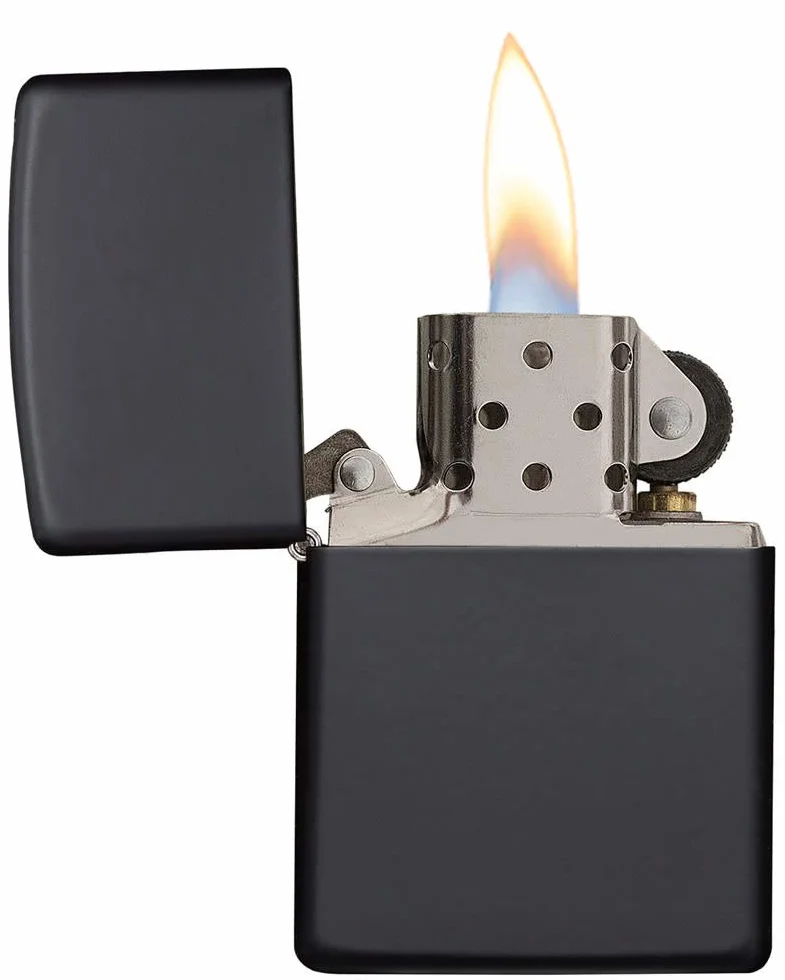 Zippo 218 Accendino, colore: Nero opaco