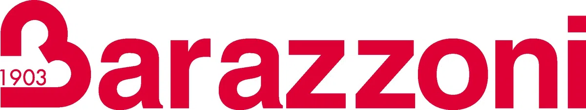 BARAZZONI, Caffettiera, Alluminio e Acciaio, Modello Hybrid Rossa, 3 Tazze, Sicura, Solida, Elegante, Manico e Pomolo anti-Scottatura, Non Rovina i Piani ad Induzione, Accademia Maestri del Caffè