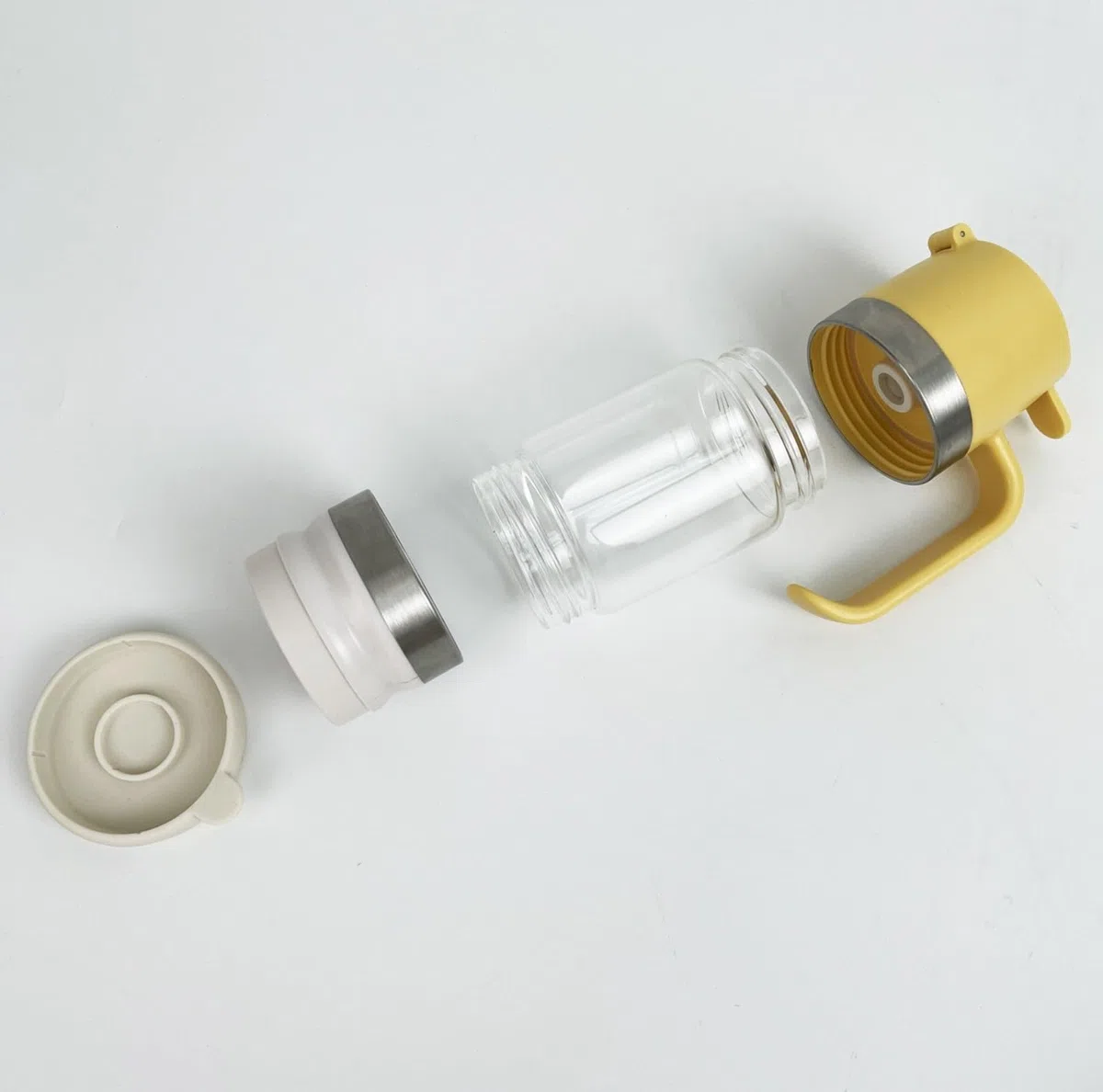 Dispenser per miele antigoccia, barattolo per miele da 10,65 once, coperchi superiori e inferiori rimovibili, dispenser per miele che mantiene il miele fresco, accessorio da cucina per conservare miel