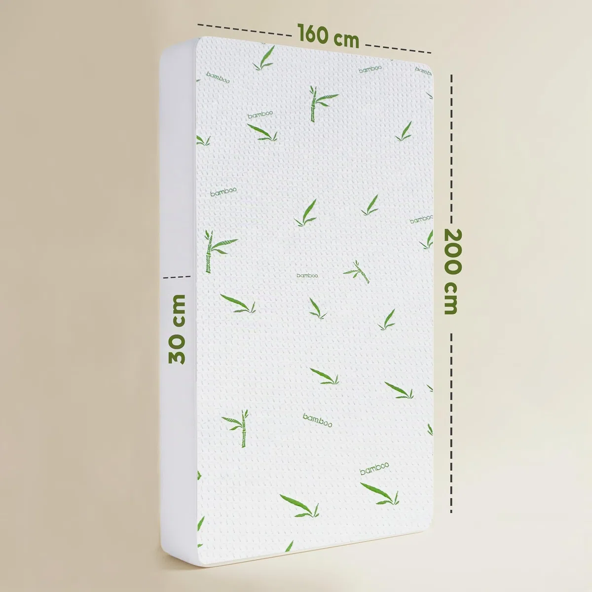 Utopia Bedding Coprimaterasso Matrimoniale Impermeabile 160 x 200 x 30 cm, Certificato OEKO-TEX, Proteggi Materasso, Traspirante, Lavabile, Stile Montato Tutto Intorno Elastico