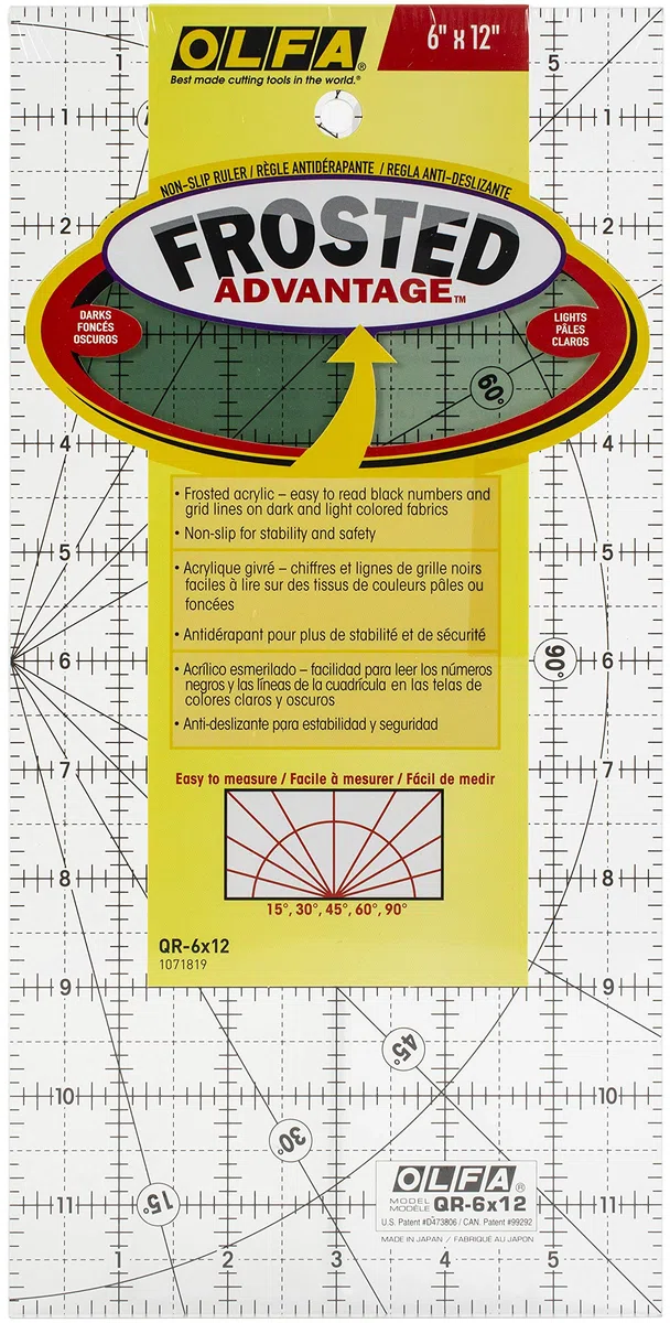 Olfa QR-6x12 Attrezzature Artigianali, Acrilico, The Traveler-15,2 x 30,5 cm, 6" X 12"