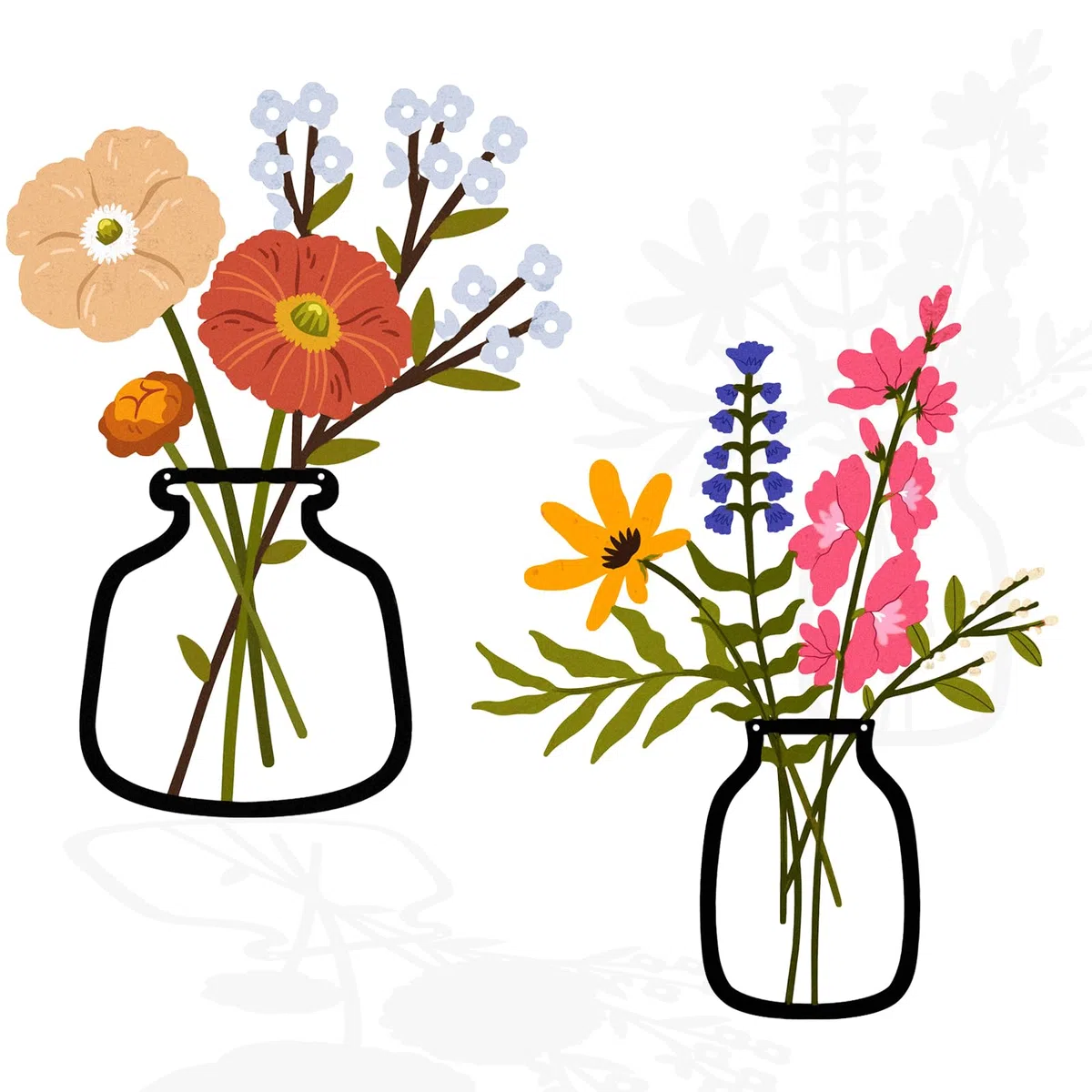 Luccyle Set di 2 pezzi di fiori in metallo da parete Stile rustico ideale per bagni e sale da pranzo Decorazioni minimaliste e ottimi regali di inaugurazione per aumentare il fascino della casa