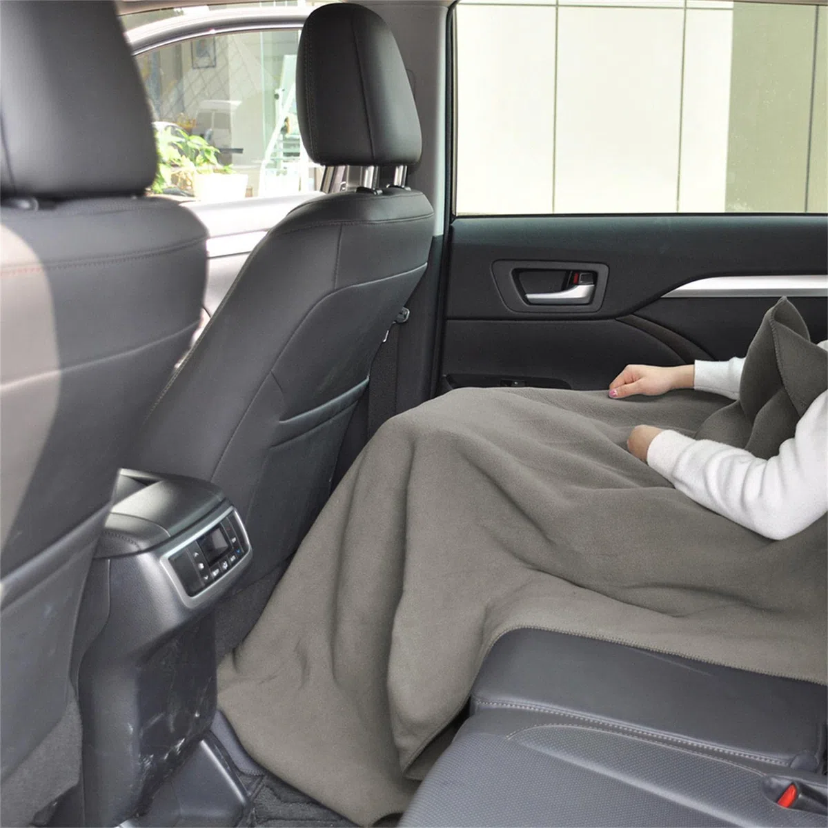 Coperta elettrica per auto, 12 Volt, 100 x 70 cm, avvolgitore invernale portatile con 5 livelli di calore e automatico, per veicoli, SUV, camion, strada, campeggio