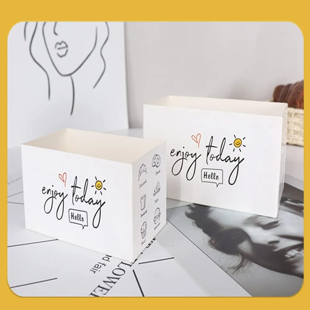 Confezione da 100 scatole da asporto per sandwich (13,2 x 7,4 x 6,9 cm (lunghezza x altezza x larghezza) contenitori per alimenti da asporto per toast, ciambelle, panini, hamburger da asporto