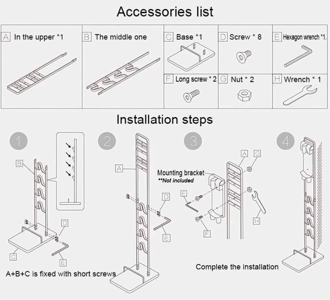 MORANGO Organizzatore Aspirapolvere Dyson, Metallo, Compatibile con Dyson V15 V12 V11 V10 V8 V7 V6 - DC58/ DC59/ DC62/ DC74. Supporto per il Pavimento, senza Forare la Parete. Staffa Verticale.
