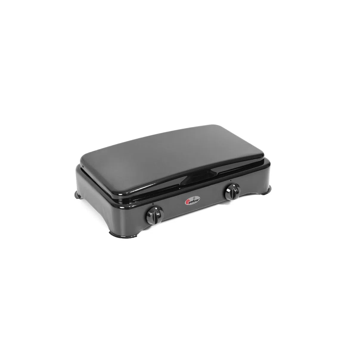 CFParker Fornello a Gas Metano 2 Fuochi per Uso Esterno Smaltato Nero Made in Italy - mod. 5326NGPm