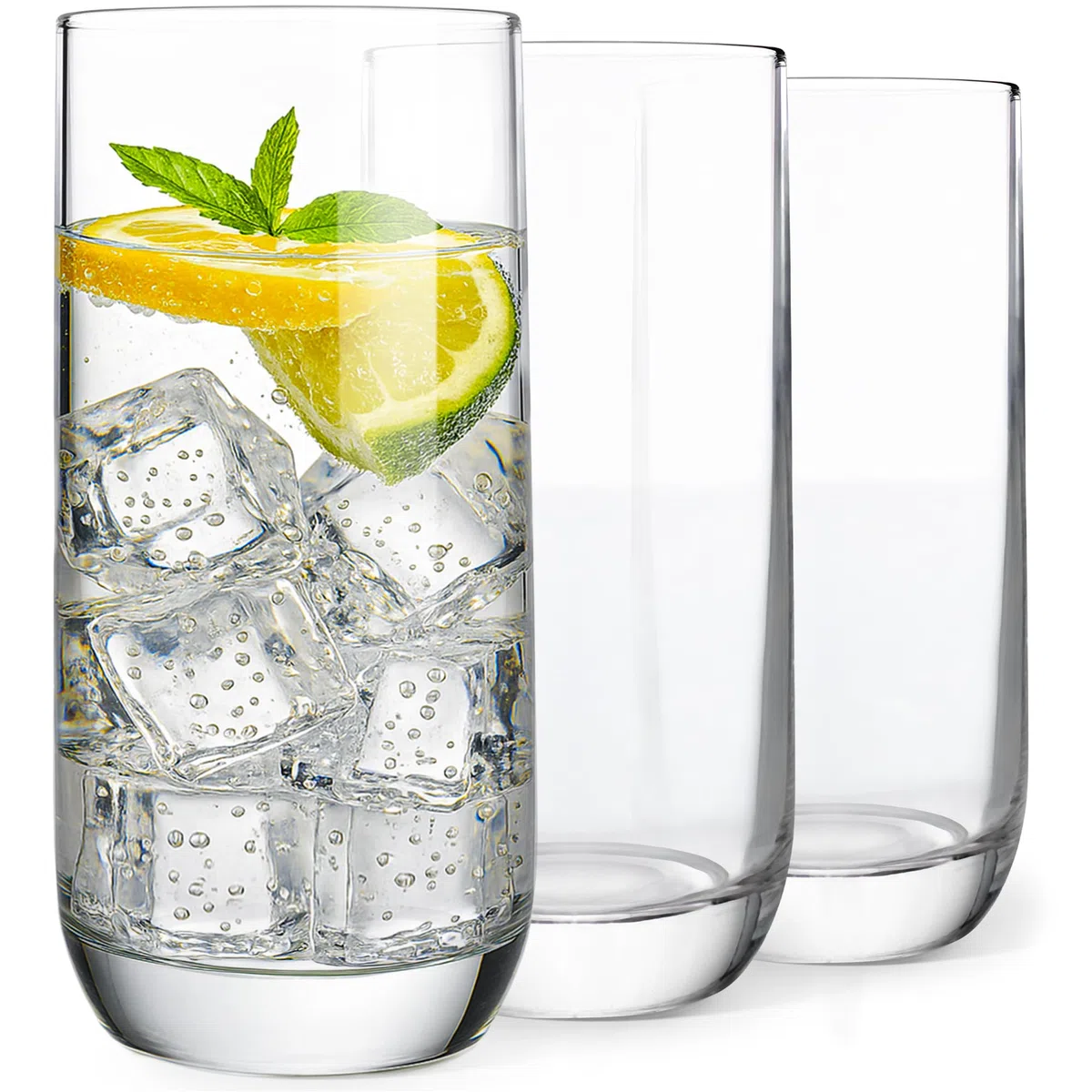 KONZEPT Set di 6 bicchieri da 300 ml, con base rinforzata, lavabili in lavastoviglie, senza piombo, ideali per acqua, succhi e bevande ghiacciate