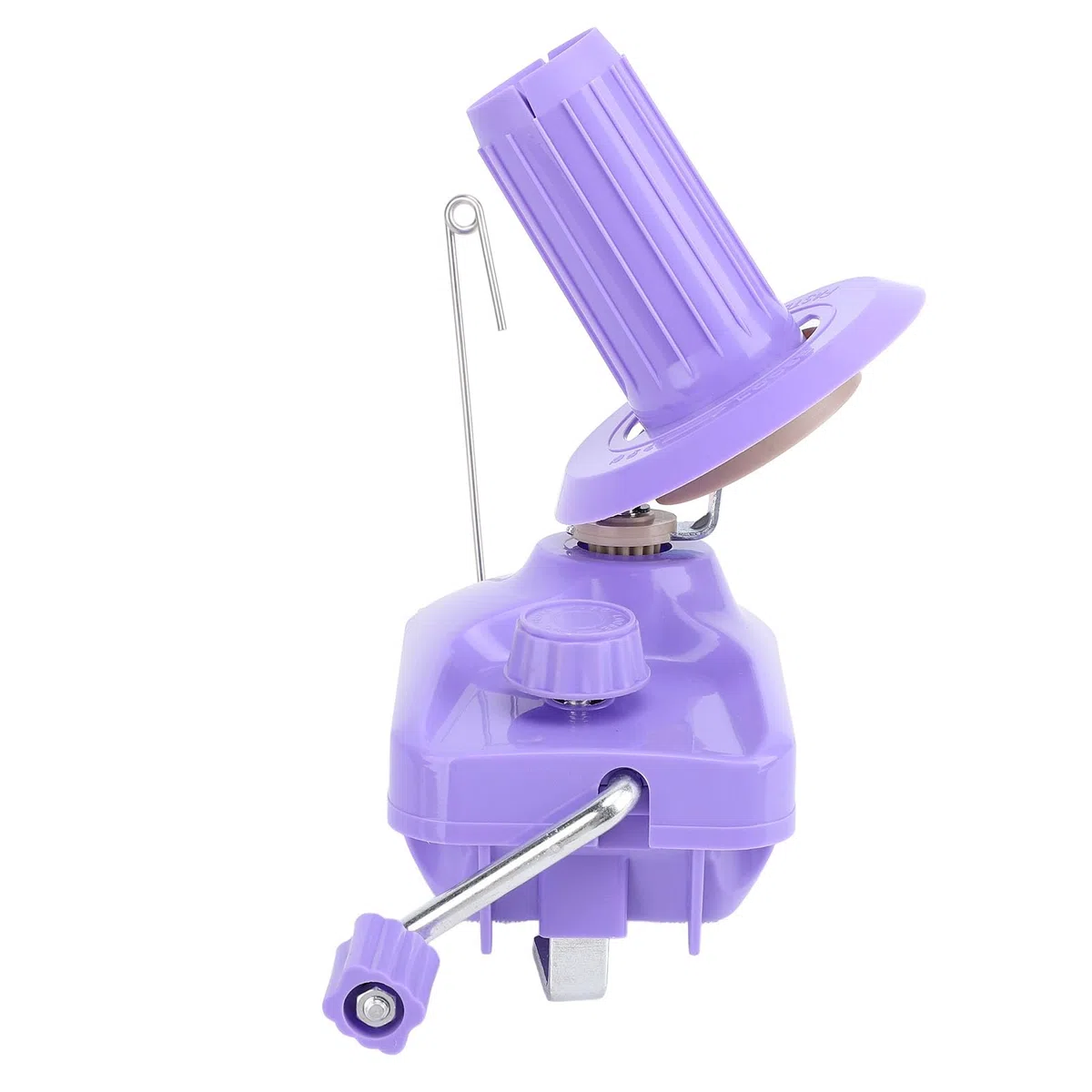 Macchina avvolgitrice manuale per gomitoli di filato Strumento portatile silenzioso per cucito con di ingranaggi stabile per lavorare a maglia all'uncinetto Lavorazione in (Viola)