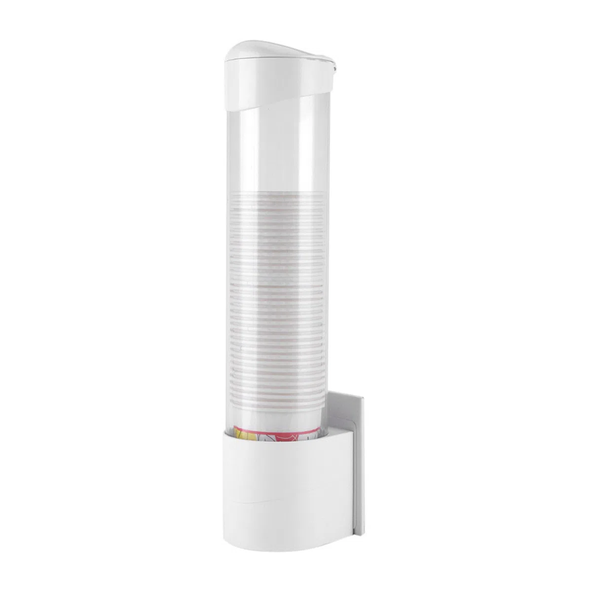 Yosoo Dispenser per Tazza di Carta, 50 Pezzi Vite a Ventosa a Doppio uso Distributore Bicchieri di Plastica per Casa Ufficio Ospedale